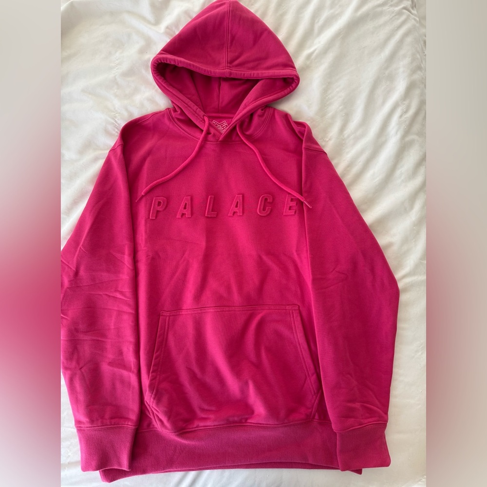 PALACE Men's Vibrant Pink Hoodie